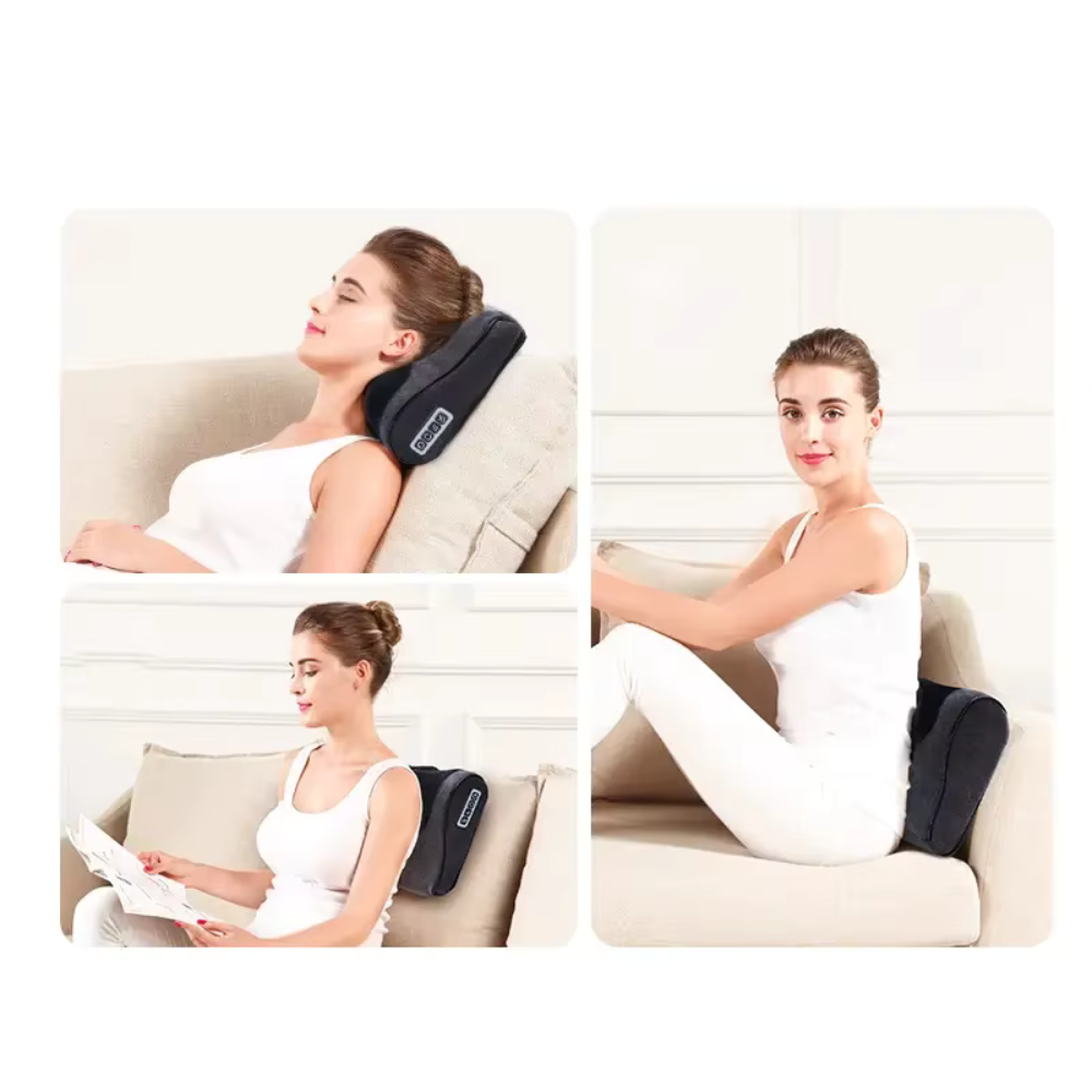 Coussin massage shiatsu 3D – Dos, cou et jambes avec chauffage, relaxation profonde