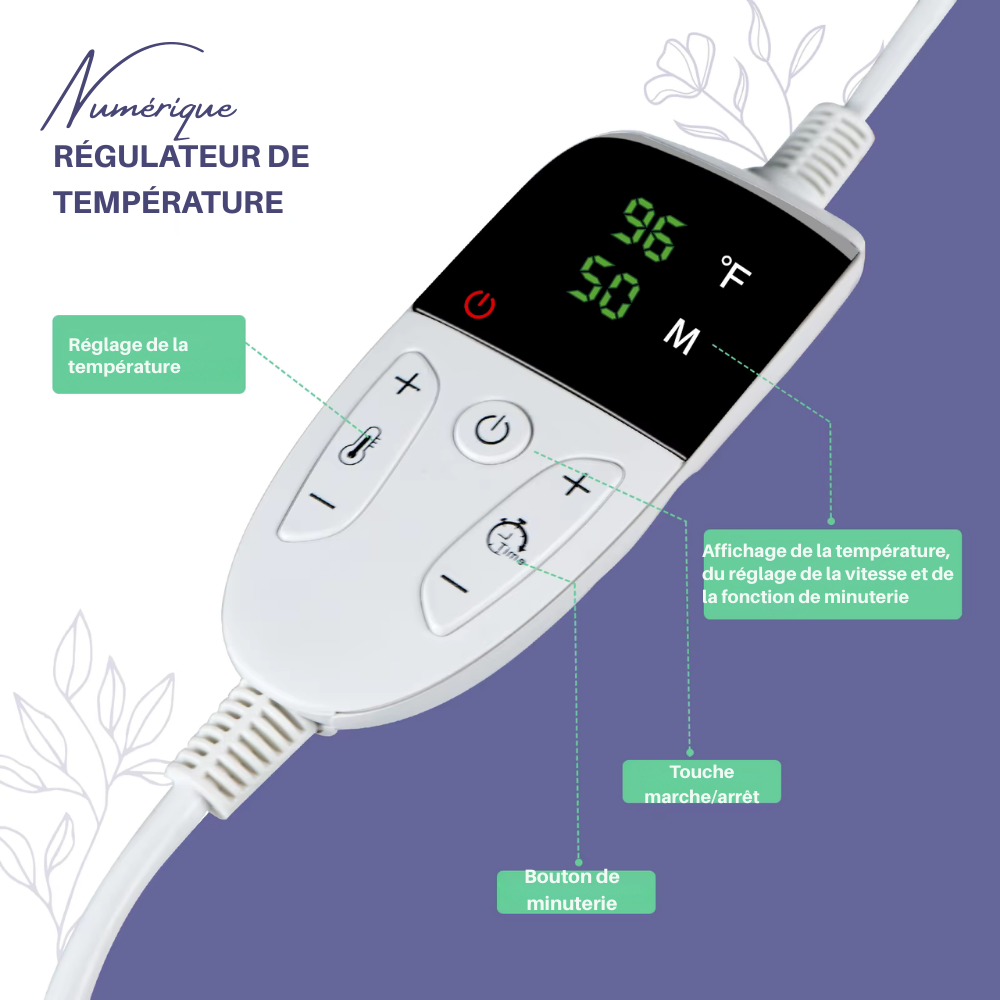 Kit massage pierre chaude – Set professionnel avec chauffe-pierres, relaxation pour cou et spa à domicile