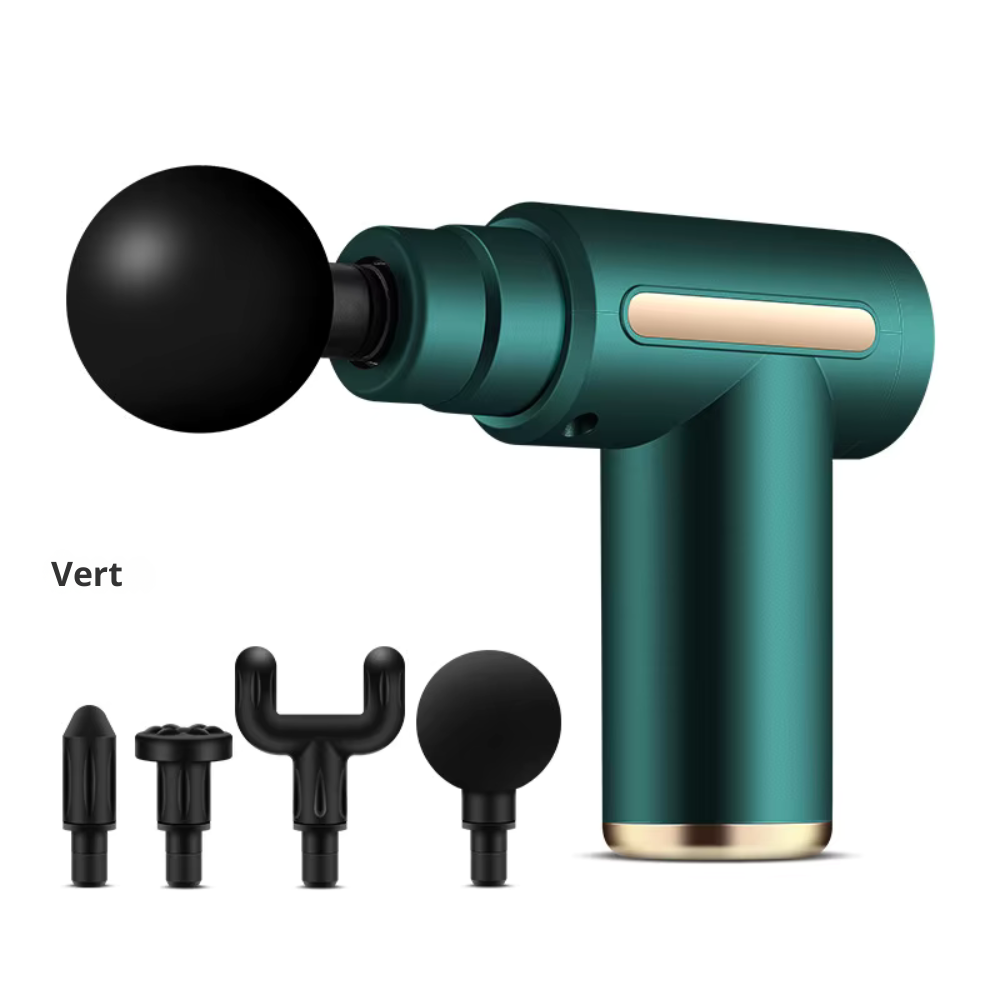 Pistolet de massage portable – Mini appareil de massage des tissus profonds, léger et à vitesses réglables pour tout le corps