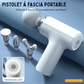 Pistolet masseur portable – Avec 4 têtes interchangeables et LED pour massage complet du corps