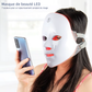 Masque facial LED 7 couleurs sans fil – Appareil de beauté pour raffermir et rajeunir la peau du visage et du cou