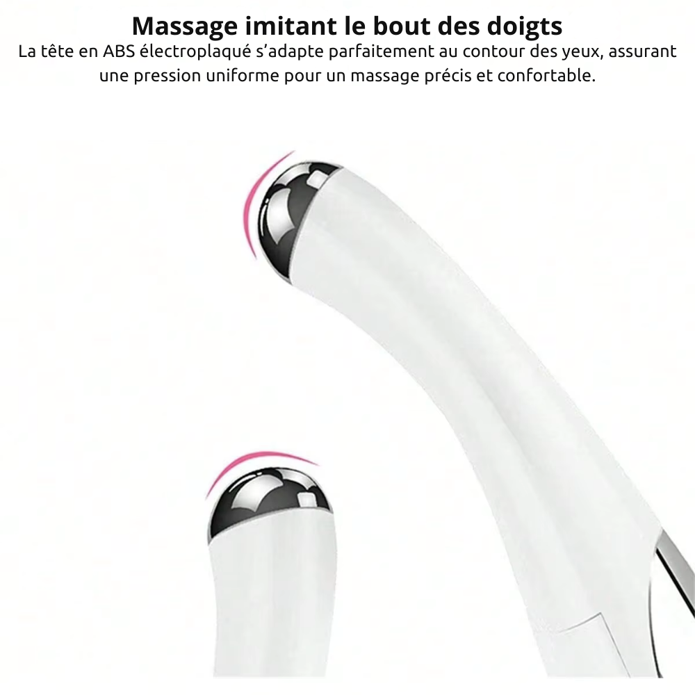 Stylo de massage électrique pour les yeux – Électrostimulation visage anti-âge, anti-rides et cernes, soin beauté du visage et des yeux