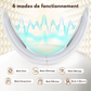 Appareil massage visage – Appareil V lifting électrique avec EMS, 6 modes et 8 niveaux pour raffermissement, double menton et soin facial