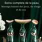 Appareil pour massage du visage 3-en-1 – EMS lifting, raffermissement, anti-rides, massage cou, yeux et visage
