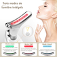 Appareil pour masser le visage – EMS microcourants, anti-âge, lifting visage et cou avec lumière rouge pour raffermissement et soin de la peau