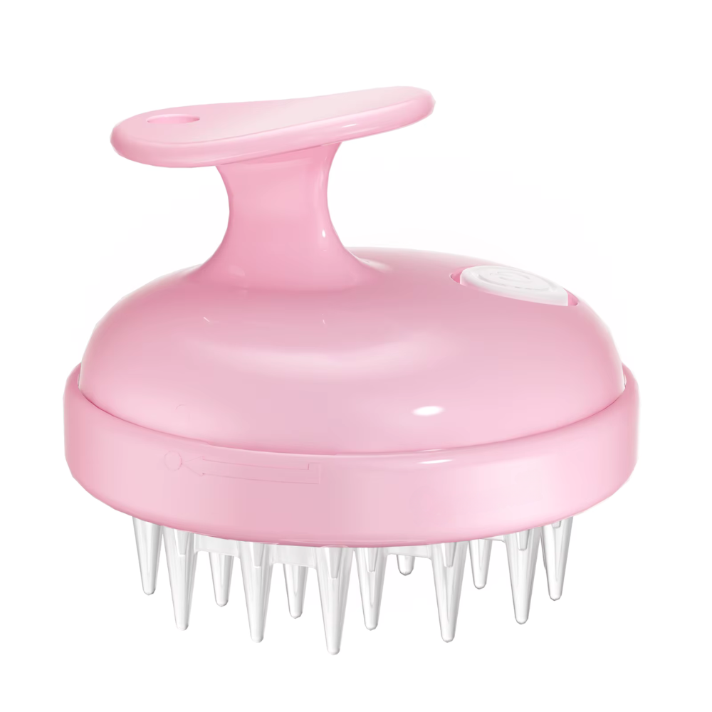 Brosse picot en silicone pour cuir chevelu – Massage doux, croissance des cheveux, élimination des pellicules et shampooing facile