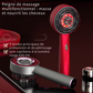 Brosse massage cuir chevelu électrique – Vibration, lumière rouge, croissance des cheveux et applicateur d’huile