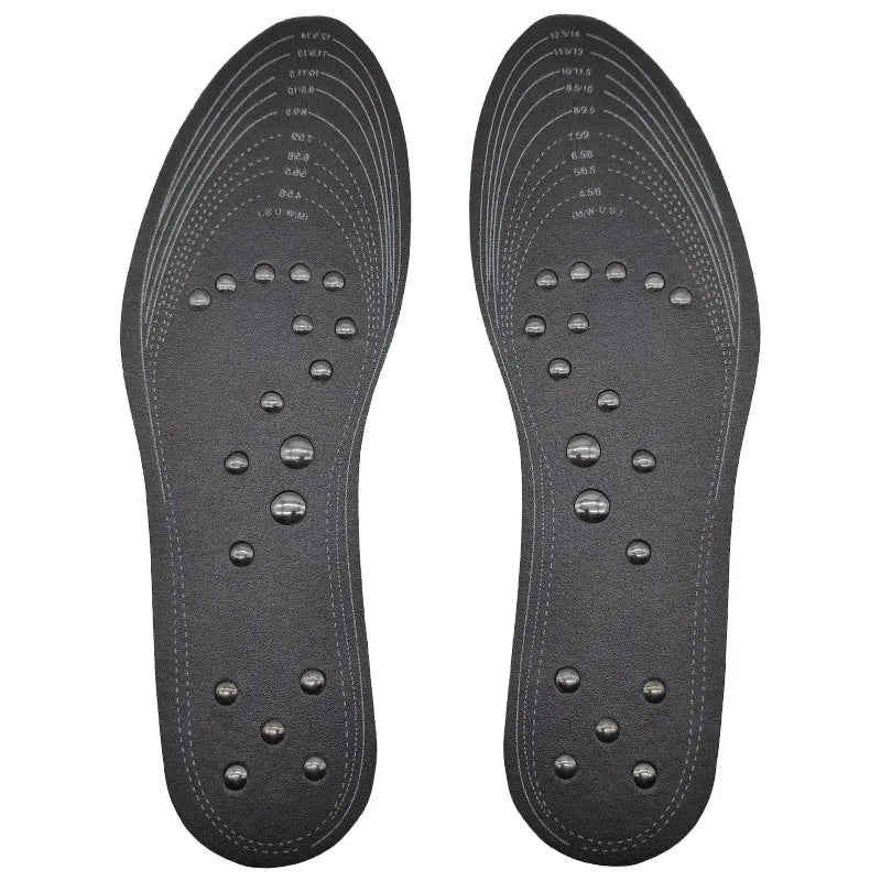 Semelle magnétique unisexe – 18 aimants, massage par acupression, coussinets pour chaussures, semelles thérapeutiques et amincissantes