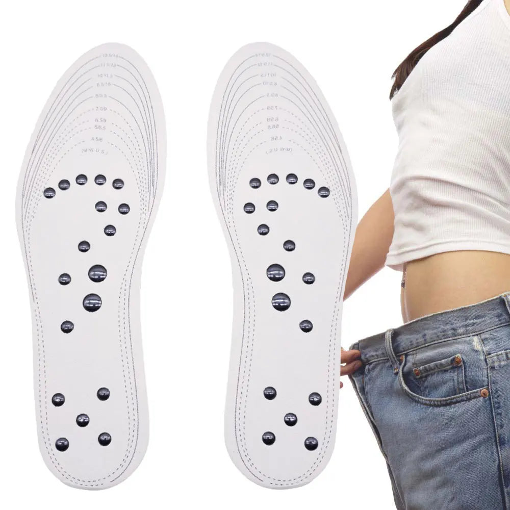 Semelle magnétique unisexe – 18 aimants, massage par acupression, coussinets pour chaussures, semelles thérapeutiques et amincissantes