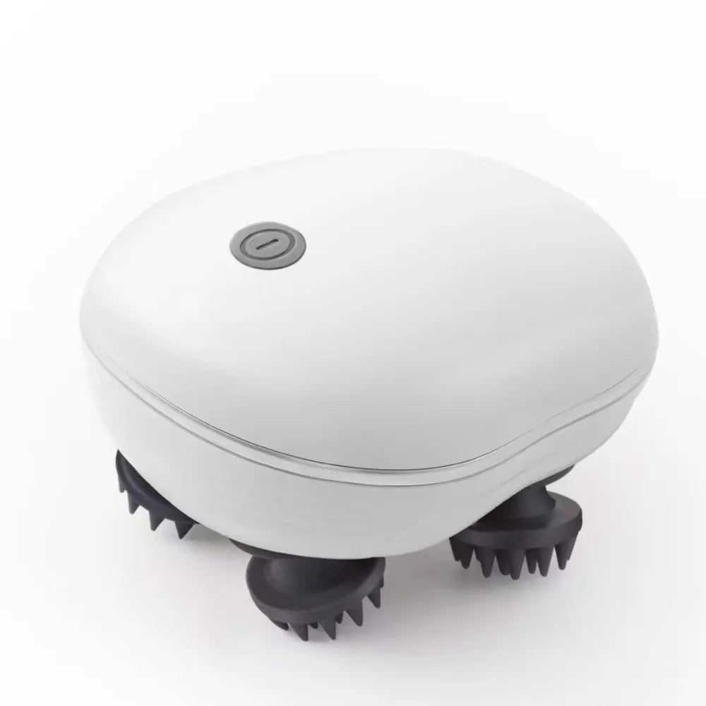 Masseur cuir chevelu électrique portable – Pétrissage et vibration pour détente et relaxation, rechargeable