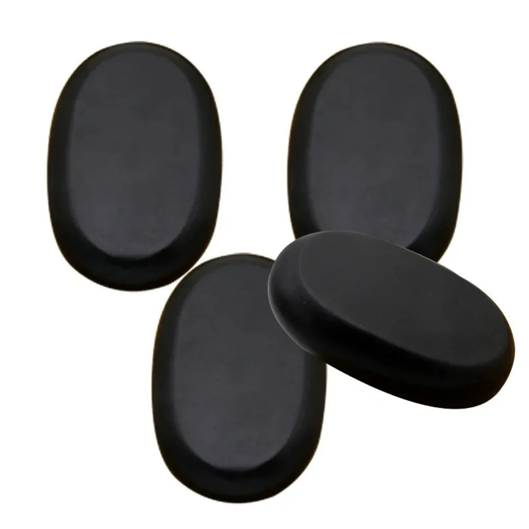 Pierres de massage – Set de 20 pierres volcaniques en basalte avec coffret chauffant