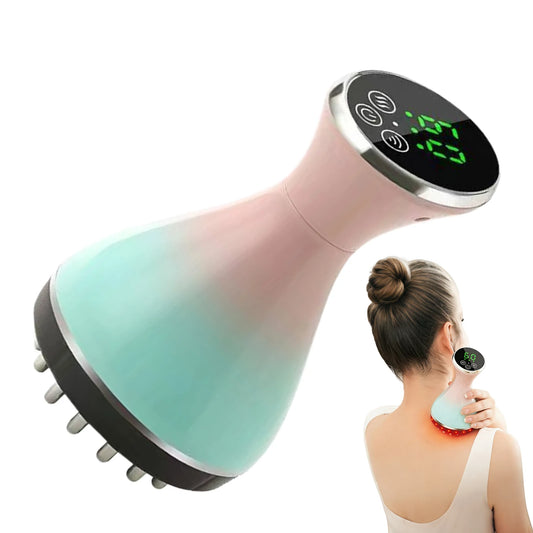 Appareil drainage lymphatique – Brosse méridienne intelligente Gua Sha pour cou, dos et épaules, massage profond et sculptant