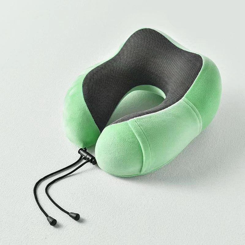 Coussin relaxant – Oreiller cervical en mousse à mémoire en U pour voyage et massage du cou