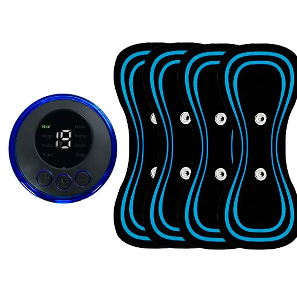 Masseur nuque électrique EMS – 8 modes, 19 niveaux de force, 2/3/4 pièces pour soulagement des muscles et détente
