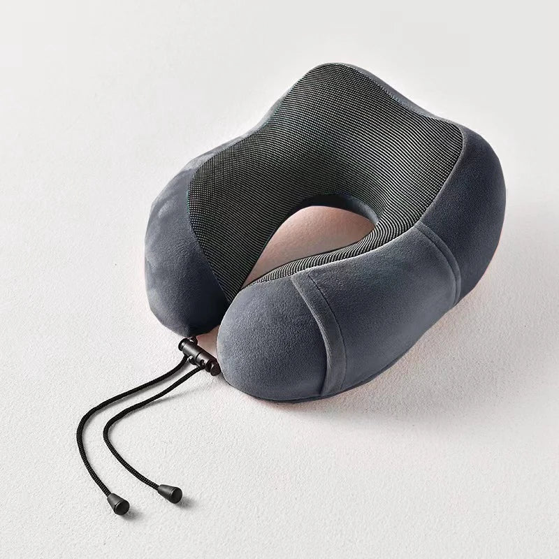 Coussin relaxant – Oreiller cervical en mousse à mémoire en U pour voyage et massage du cou