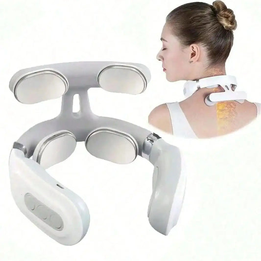 Appareil pour masser les cervicales – Masseur de cou électrique portable 2026, intelligent, rechargeable pour nuque et épaules