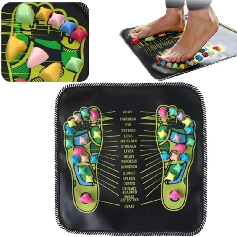 Tapis acupression – Tapis de massage des pieds, réflexologie plantaire, soulagement des douleurs et du stress