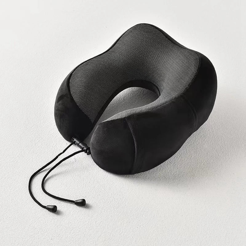 Coussin relaxant – Oreiller cervical en mousse à mémoire en U pour voyage et massage du cou