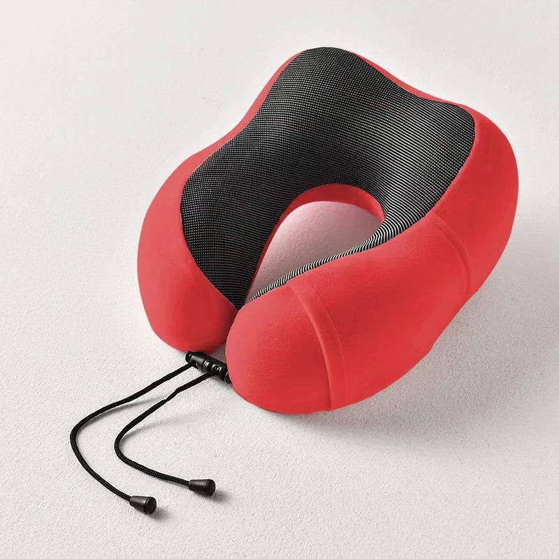 Coussin relaxant – Oreiller cervical en mousse à mémoire en U pour voyage et massage du cou