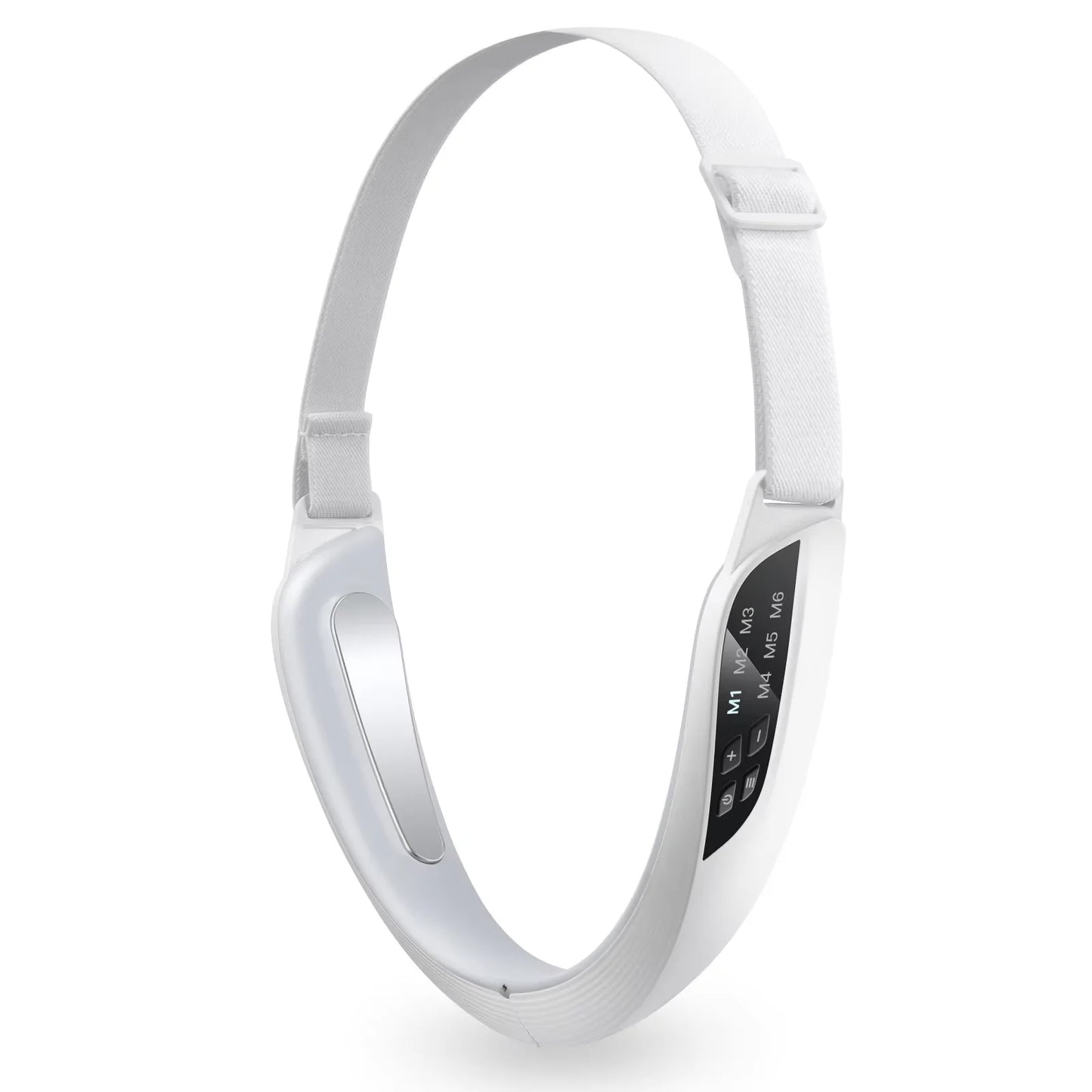 Appareil massage visage – Appareil V lifting électrique avec EMS, 6 modes et 8 niveaux pour raffermissement, double menton et soin facial