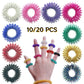 Bague d’acupression – Lot de 10/20 anneaux sensoriels pour doigts, massage anti-stress, relaxation et stimulation