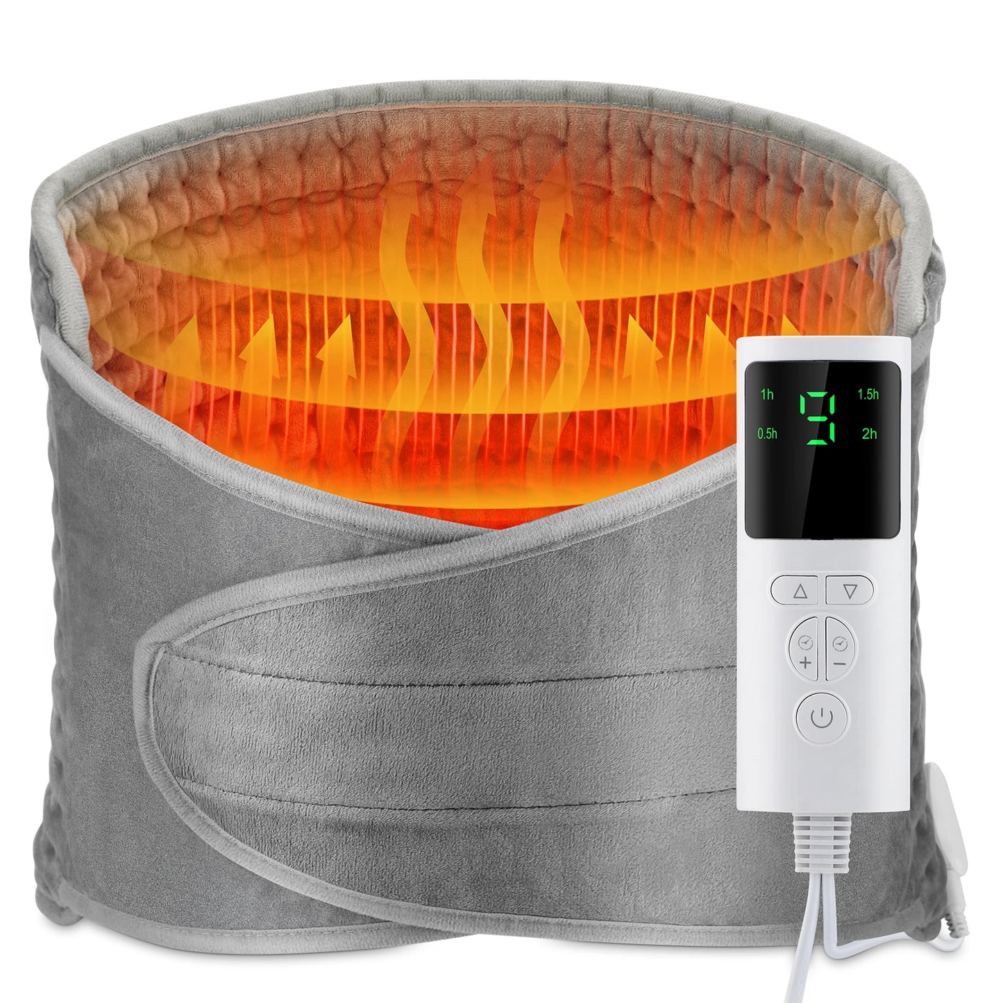Ceinture lombaire chauffante – Ceinture de soutien électrique pour le dos, chaleur réglable, maintien lombaire et abdominal