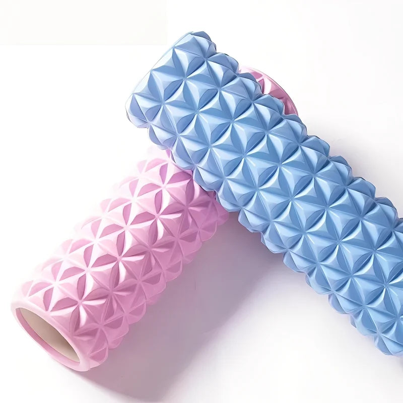 Foam Roller EVA Diamant 3D – Rouleau de massage creux pour yoga, fitness, physiothérapie et rééducation sportive