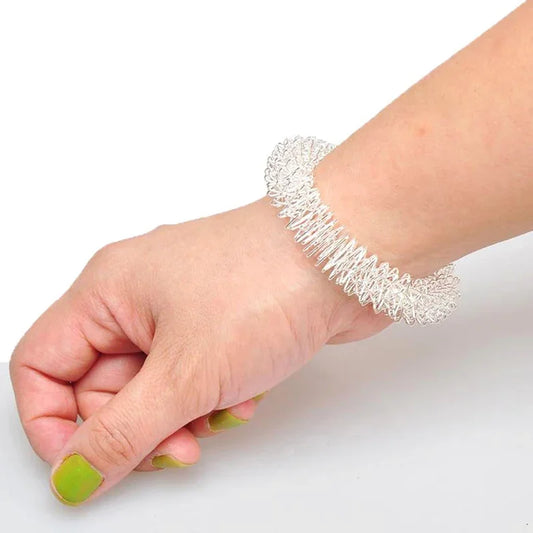 Bracelet d’acupression – Lot de 10 anneaux de massage pour poignets, jouets sensoriels et thérapie anti-stress pour anxiété et autisme