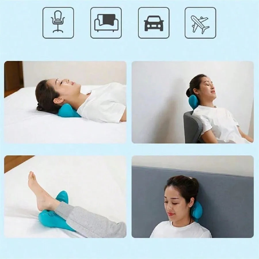 Coussin massage cervical – Masseur de cou à pétrissage profond, portable pour la maison et le voyage