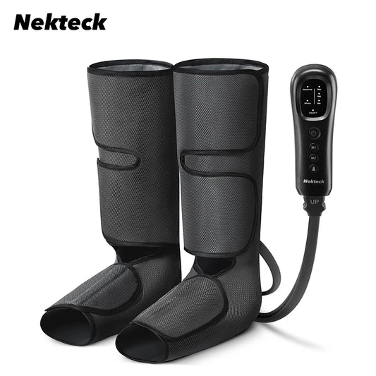 Bottes drainage lymphatique Nekteck – Bottes de massage à compression d’air pour jambes et mollets, circulation et relaxation