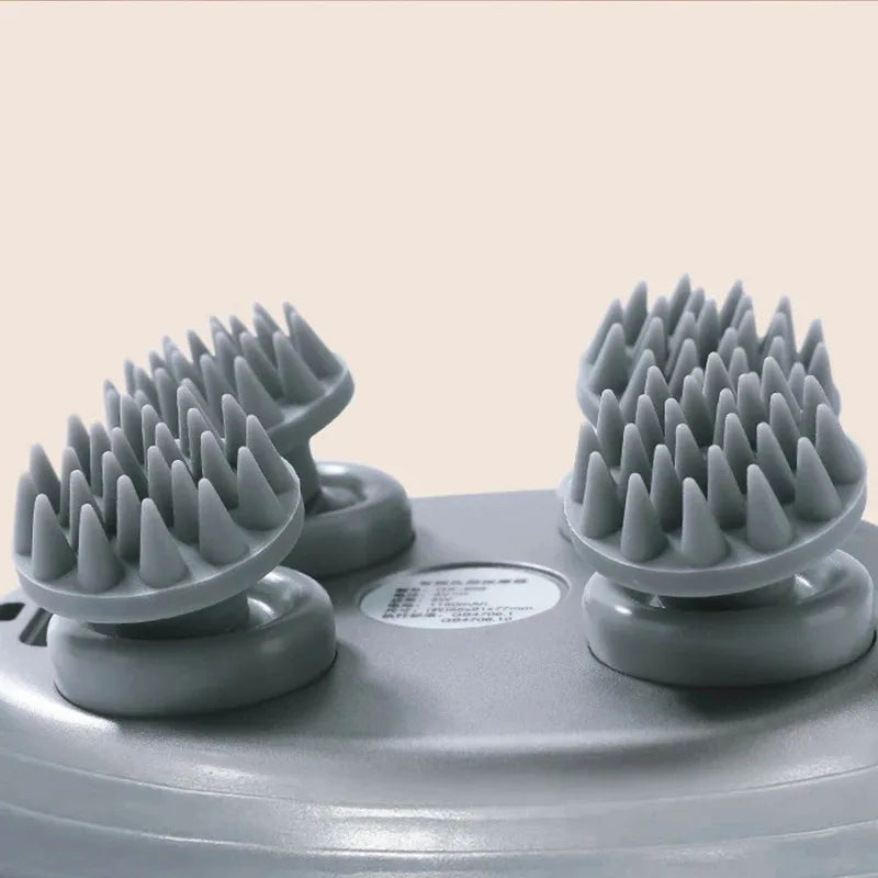 Masseur cuir chevelu électrique magnétique rechargeable – Mini masseur de tête à pétrissage multifonction