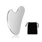 Rouleau Facial en Acier Inoxydable & Gua Sha – Traitement Visage, Corps, Détente et Pierre Massage Visage