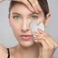 Rouleau Facial en Acier Inoxydable & Gua Sha – Traitement Visage, Corps, Détente et Pierre Massage Visage