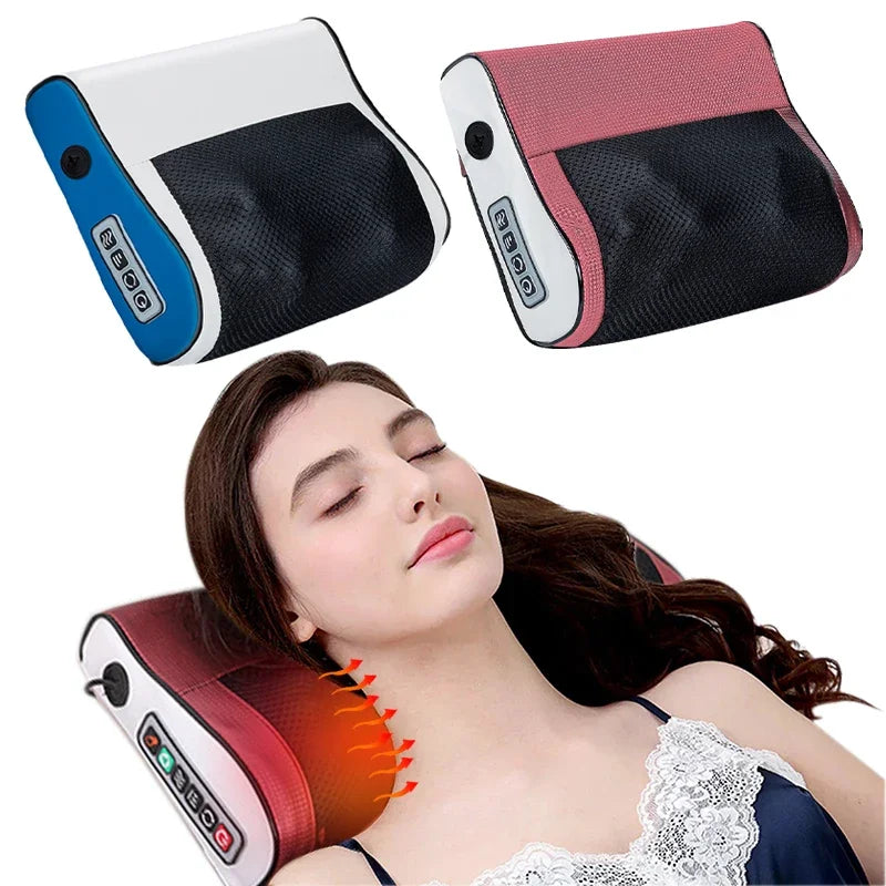 Coussin massant cervicales – Appareil multifonction pour cou et épaules avec massage, chaleur réglable et pétrissage à domicile