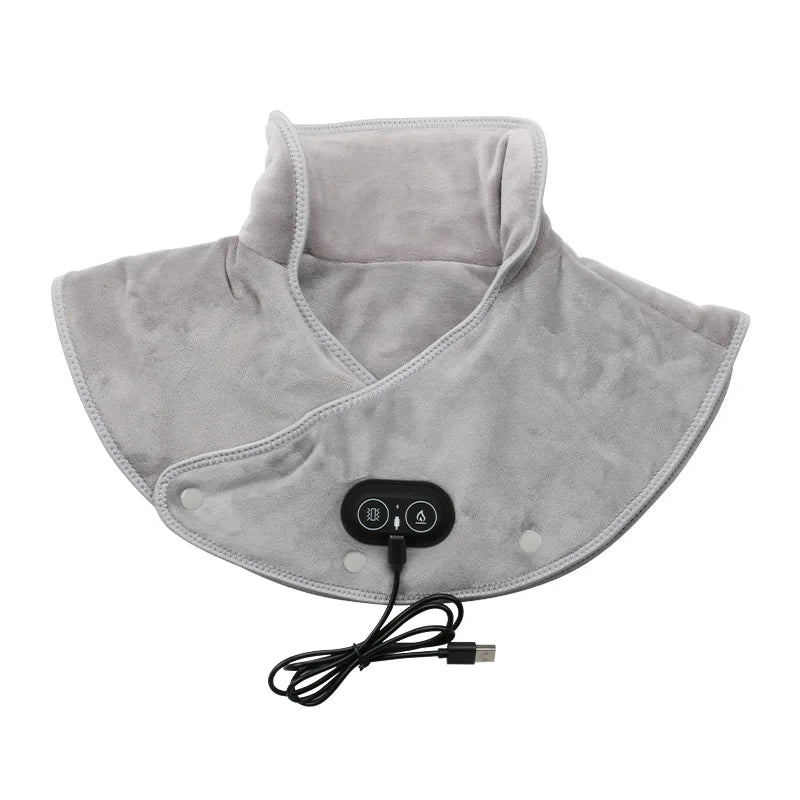 Coussin massant cervicales – Écharpe chauffante électrique pour cou et épaules, 3 niveaux