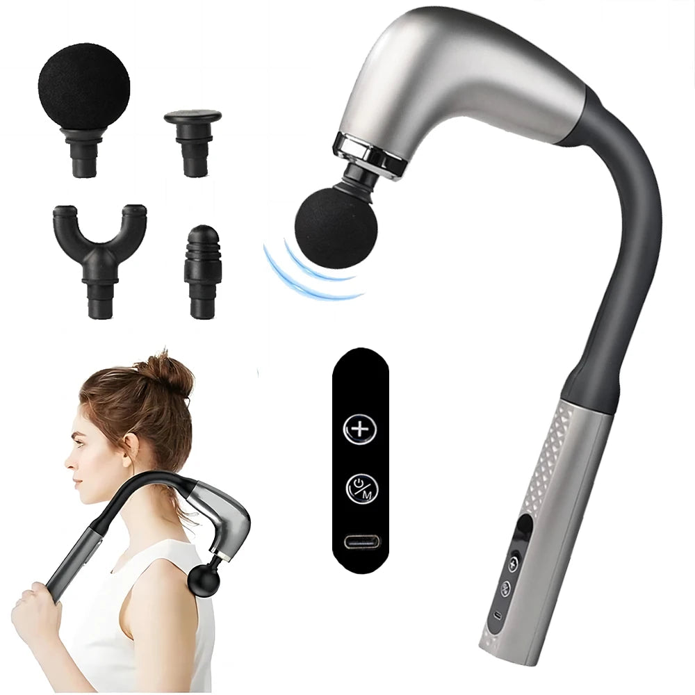 Machine massage électrique – Pistolet de massage fascia intelligent, appareil portatif pour le dos et le corps