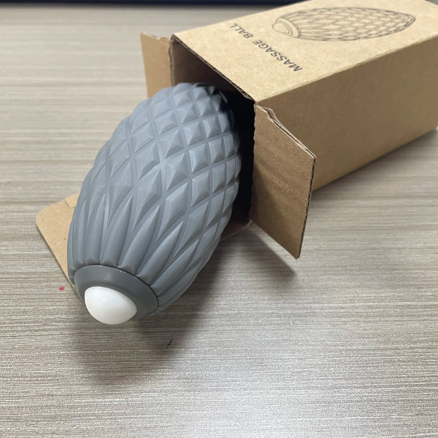 Balle de massage en silicone pour fasciite plantaire, relâchement myofascial et massage du dos, cou, pieds et jambes