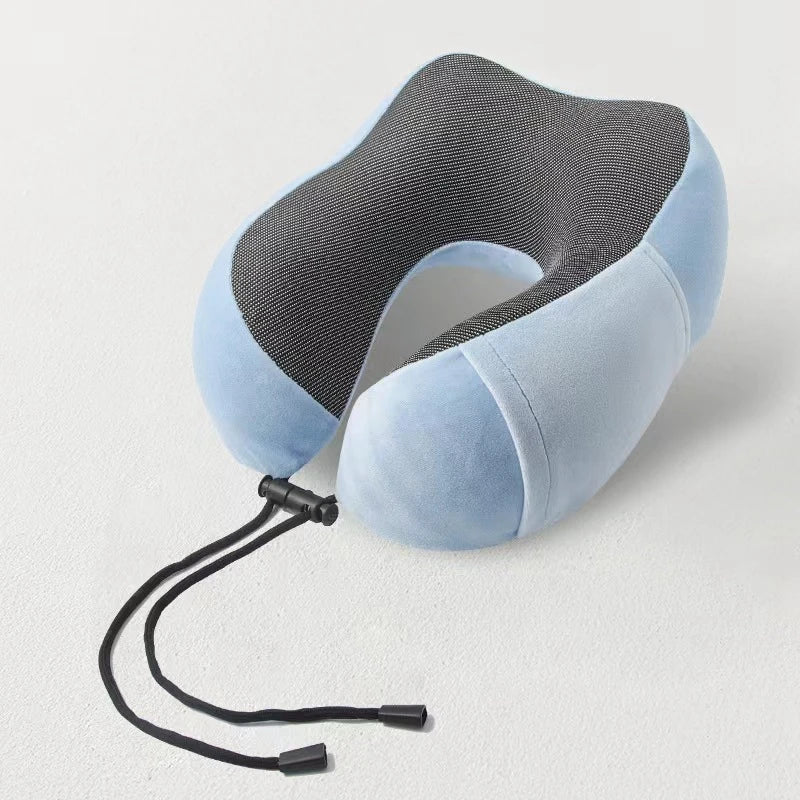 Coussin relaxant – Oreiller cervical en mousse à mémoire en U pour voyage et massage du cou