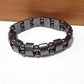 Bracelet d’acupression double Hématite – Soulagement douleurs arthrite, stimulation points d’acupression, bijou énergétique pour hommes et femmes