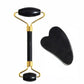 Rouleau de Jade Visage & Gua Sha – Outil Lifting et Massage Spa pour Yeux, Cou et Corps