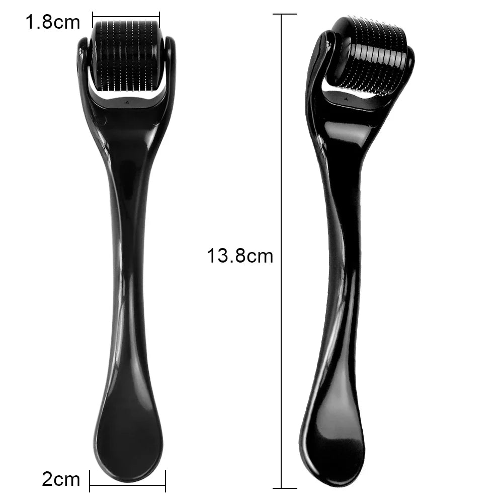Derma Roller 540 Aiguilles – Dermaroller Professionnel Soin de la Peau, Barbe et Cheveux