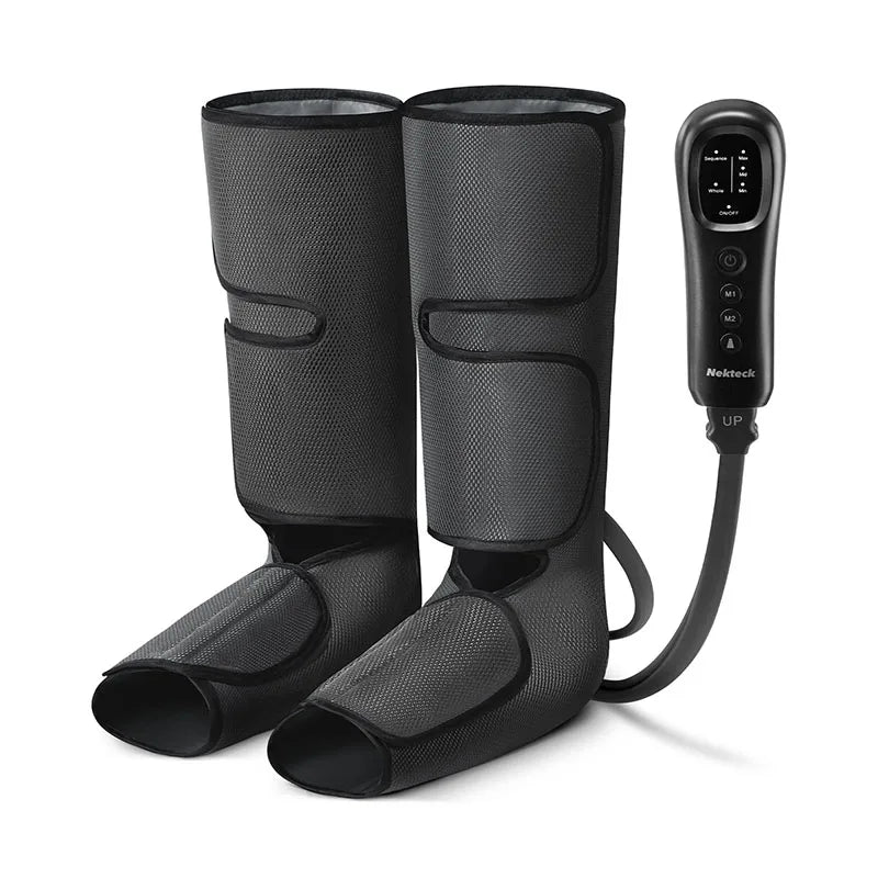 Bottes drainage lymphatique Nekteck – Bottes de massage à compression d’air pour jambes et mollets, circulation et relaxation