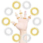 Bracelet d’acupression – Lot de 5 anneaux de massage pour doigts et 2 bracelets pour poignets