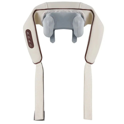 Écharpe de massage chauffante portable – Shiatsu cou et trapèzes, multifonction