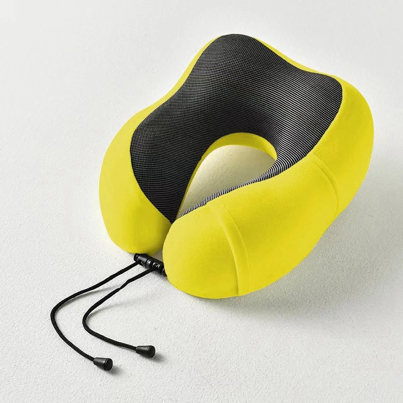 Coussin relaxant – Oreiller cervical en mousse à mémoire en U pour voyage et massage du cou