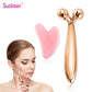 Rouleau Visage en Y 3D & Gua Sha – Massage Cou et Visage 360° – Outil Lifting et Anti-Rides