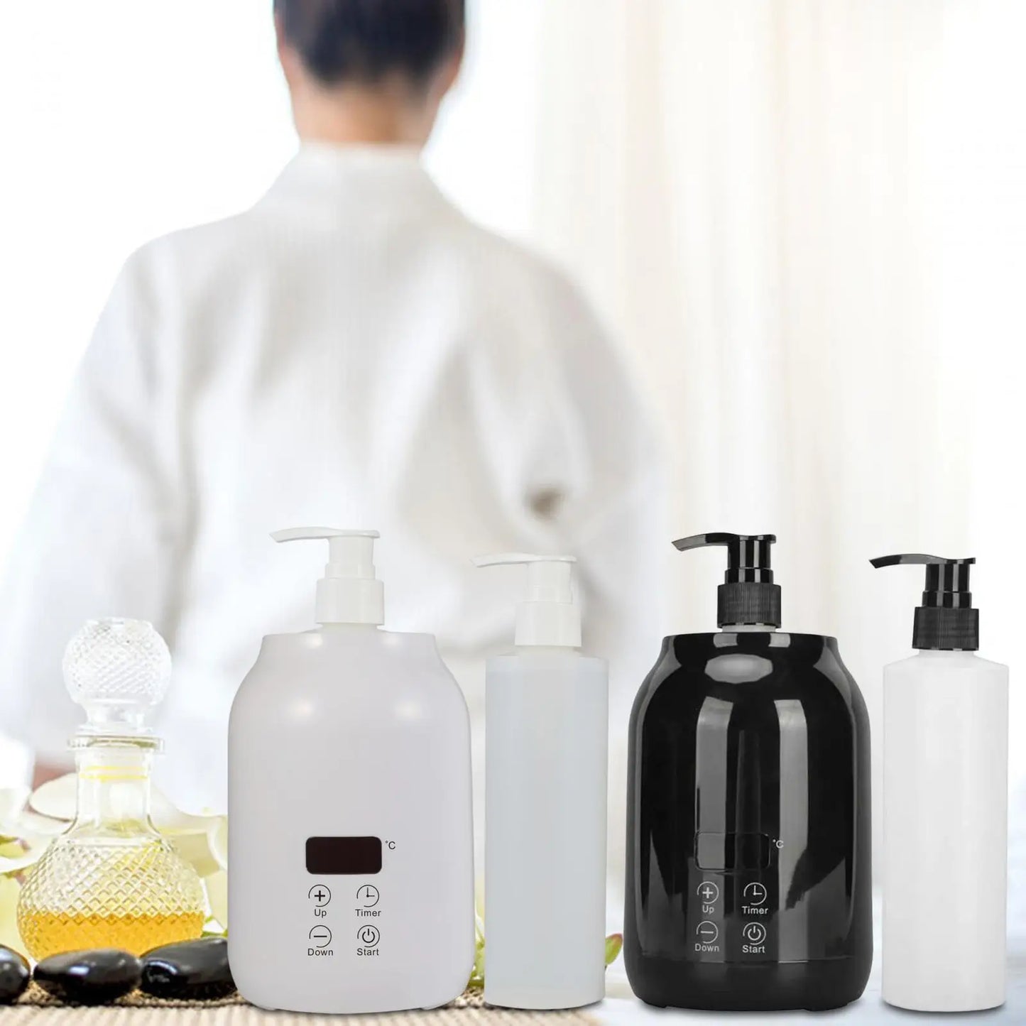 Chauffe-huile de massage portable réglable