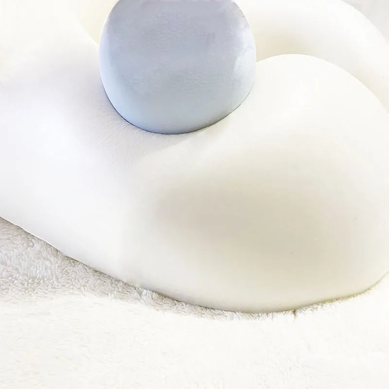 Coussin relaxant – Oreiller cervical en mousse à mémoire en U pour voyage et massage du cou