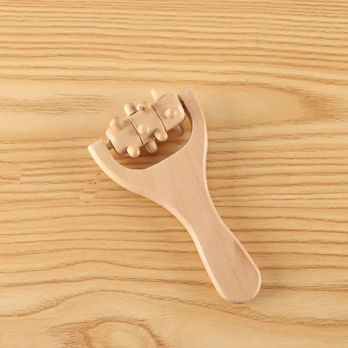 Rouleau de Massage en Bois – Thérapie Corps, Visage, Épaules et Cou – Outil Relaxation et Massage Manuel
