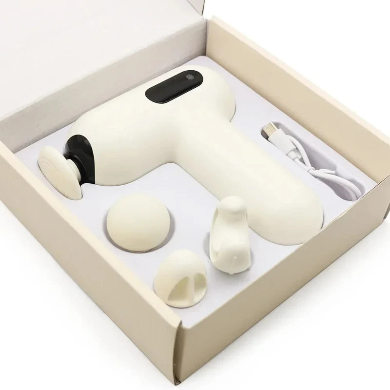 Pistolet de massage musculaire multifonction – Mini fascia gun portable pour détente musculaire et fitness professionnel